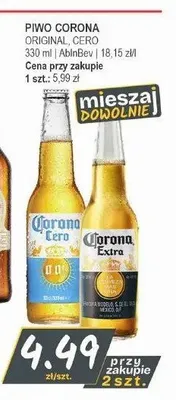 Piwo bezalkoholowe Corona Cero promocja w Słoneczko