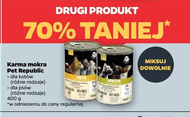 Karma mokra dla psów Pet Republic promocja w Netto