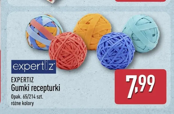 Gumki recepturki Expertiz promocja w Aldi