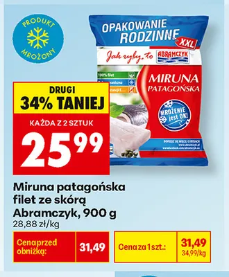Miruna patagońska filet ze skórą Abramczyk promocja w Biedronka
