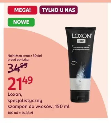 Specjalistyczny szampon do włosów Loxon promocja w Rossmann