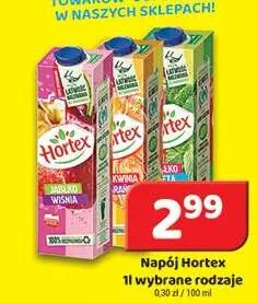 Napój Hortex Jabłko Wiśnia promocja w Delfin