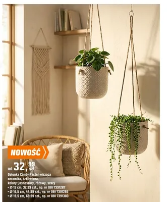 Osłonka Candy Pastel wisząca promocja w OBI