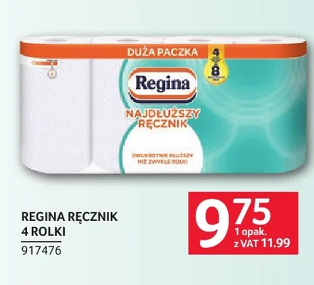 Ręcznik papierowy Regina promocja w Selgros