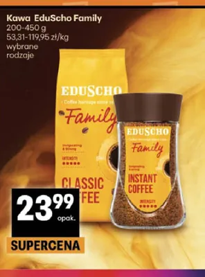 Kawa rozpuszczalna EduScho Family Instant promocja w Delikatesy Centrum
