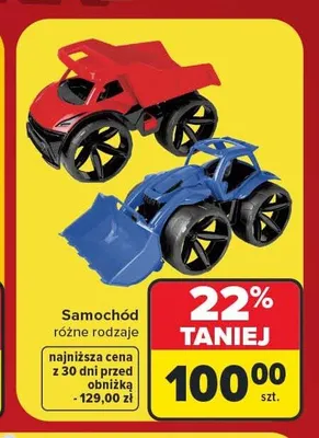Samochód zabawkowy promocja w Carrefour
