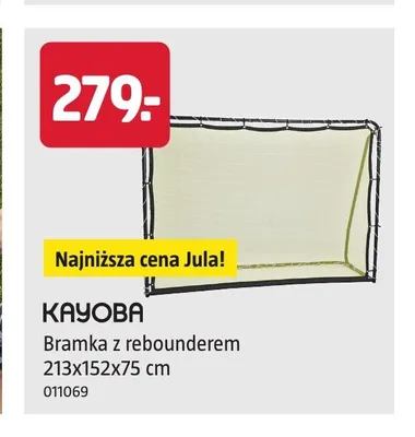 Bramka z rebounderem KAYOBA 213x152x75 cm promocja w Jula