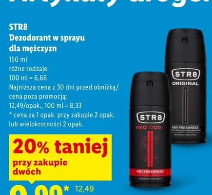 Dezodorant w sprayu dla mężczyzn STR8 promocja w Lidl