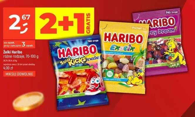 Żelki Haribo Exotix promocja w Dealz