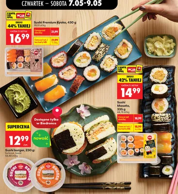Sushi Premium Kyoko promocja w Biedronka