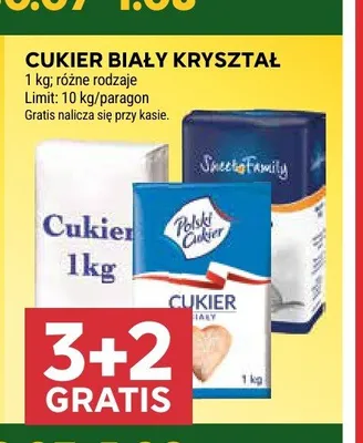 Cukier biały kryształ Sweet Family promocja w Stokrotka