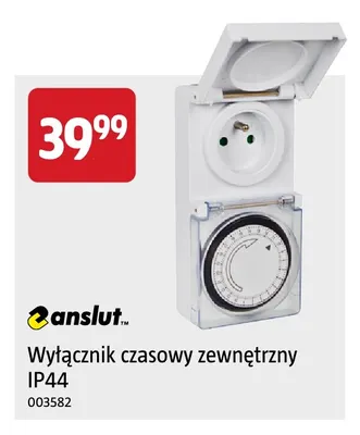 Wyłącznik czasowy zewnętrzny IP44 Anslut promocja w Jula