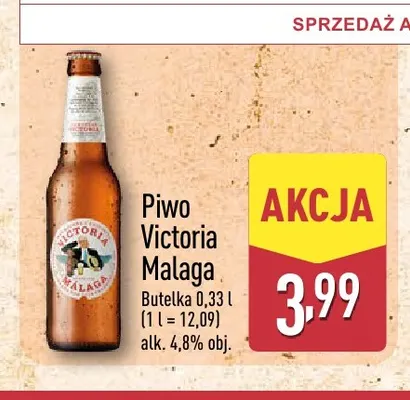 Piwo Victoria Malaga promocja w Aldi