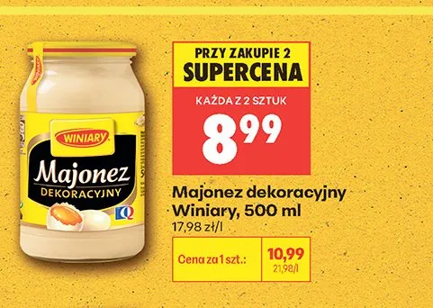 Majonez dekoracyjny Winiary promocja w Biedronka