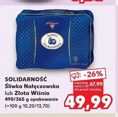 Śliwka nałęczowska promocja w Kaufland