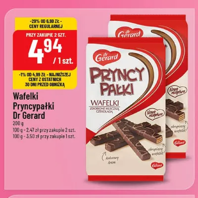 Wafelki Pryncypałki Dr Gerard promocja w POLOmarket