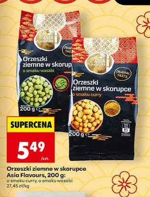 Orzeszki ziemne w skorupce o smaku wasabi Asia Flavours promocja w Biedronka