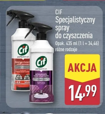 Specjalistyczny spray do czyszczenia Cif promocja w Aldi