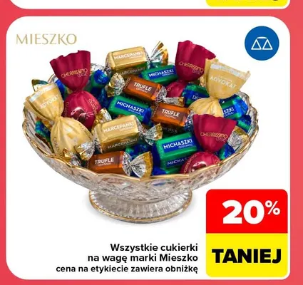 Cukierki na wagę Marcepanki Mieszko promocja w Carrefour Market