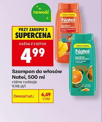 Szampon do włosów Natei Everyday Fresh promocja w Biedronka