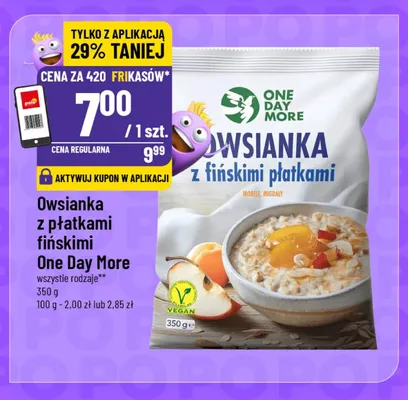 Owsianka z płatkami fińskimi One Day More promocja w POLOmarket