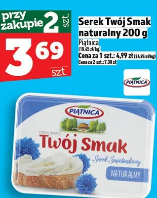 Serek Twój Smak naturalny promocja w TOPAZ
