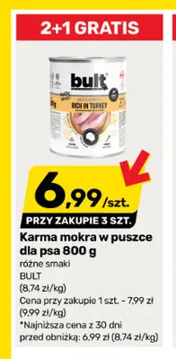 Karma mokra w puszce dla psa Bult promocja w Bricomarche