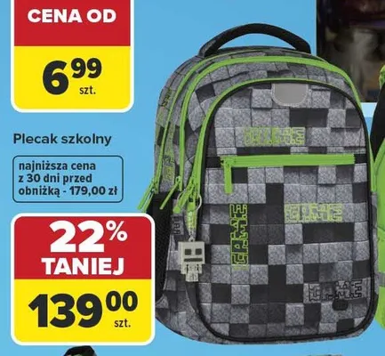 Plecak szkolny Gamer promocja w Carrefour