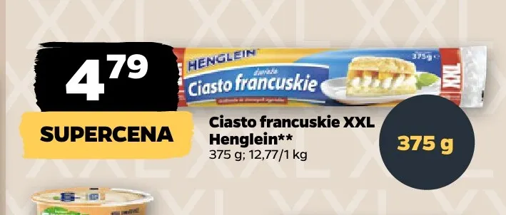 Ciasto francuskie XXL Henglein promocja w Netto