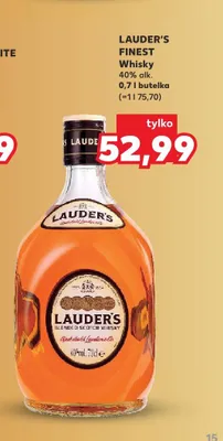 Whisky Lauder's Finest promocja w Kaufland