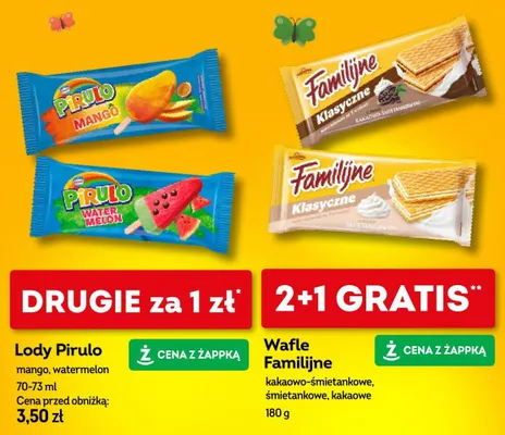 Wafle Familijne Klasyczne kakaowo-śmietankowe promocja w Żabka