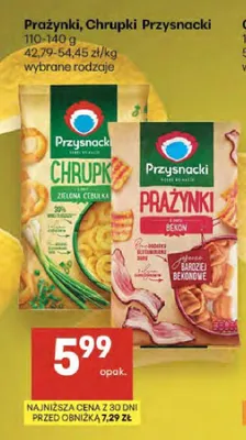 Prażynki Przysnacki bekon promocja w Delikatesy Centrum