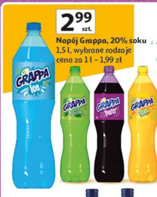 Napój Grappa, 20% soku promocja w Auchan