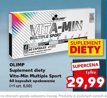 Suplement diety Olimp Vita-Min Multiple Sport promocja w Kaufland