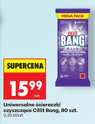 Uniwersalne ściereczki czyszczące Cillit Bang Mega Pack promocja w Biedronka