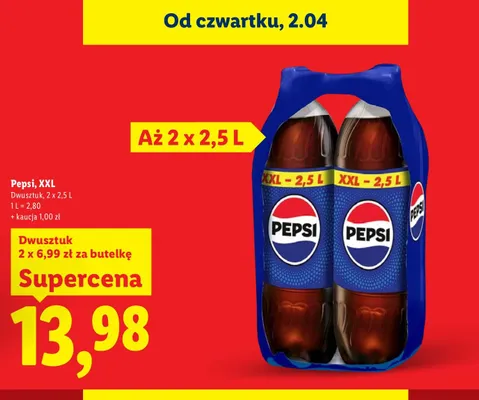 Napój XXL dwupak promocja w Lidl