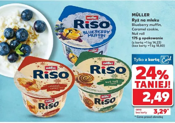 Ryż na mleku Nut roll promocja w Kaufland
