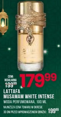 Woda perfumowana Lattafa Musamam White Intense promocja w Drogerie Natura