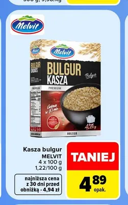 Kasza bulgur Melvit promocja w Carrefour