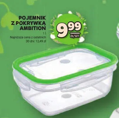 Pojemnik z pokrywką Ambition promocja w Stokrotka