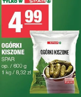 Ogórki kiszone promocja w SPAR