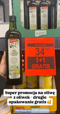 Oliwa z oliwek z pierwszego tłoczenia promocja w Aldi