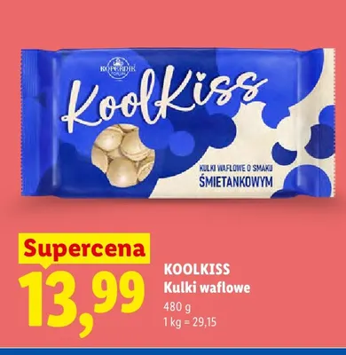 Kulki waflowe o smaku śmietankowym KoolKiss Kopernik promocja w Lidl