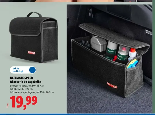 Torba do bagażnika ULTIMATE SPEED ok. 35x19x29cm promocja w Lidl