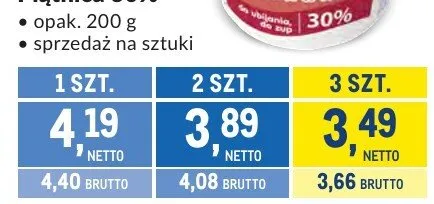 Śmietanka Krasnystaw 30% promocja w Makro