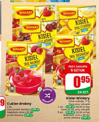 Kisiel smak wiśniowy Winiary promocja w Dino
