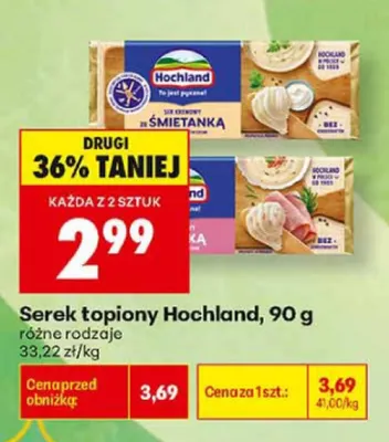 Serek topiony Hochland ze śmietanką promocja w Biedronka