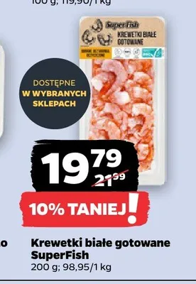 Krewetki białe gotowane SuperFish promocja