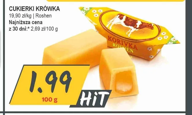 Cukierki Krówka Roshen promocja w Słoneczko