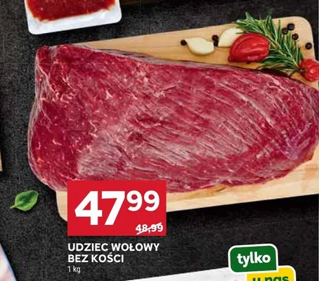Udziec wołowy bez kości promocja w Stokrotka